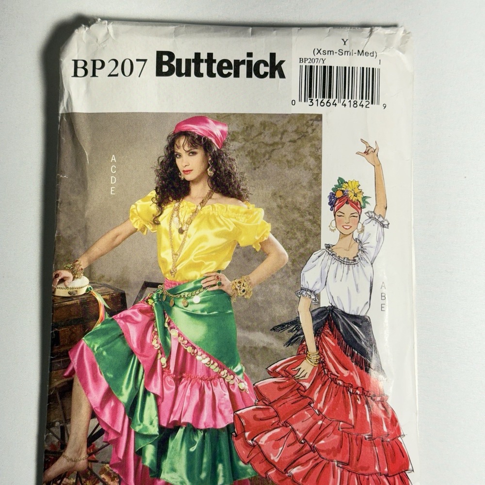 Vintage Costume Sewing Patterns Lot of 4 Various Costumes & Sizes Halloween - Picture 4 of 10